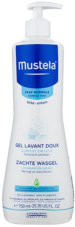 Mustela Bébé Bain gel limpiador para cuerpo y cabello para niños
