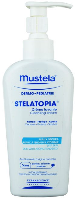 Mustela Dermo-Pédiatrie Stelatopia creme de limpeza para pele sensível e atópica
