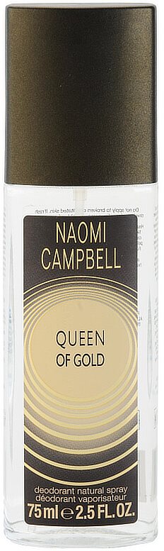 Naomi Campbell Queen of Gold dezodorant z atomizerem dla kobiet 75 ml