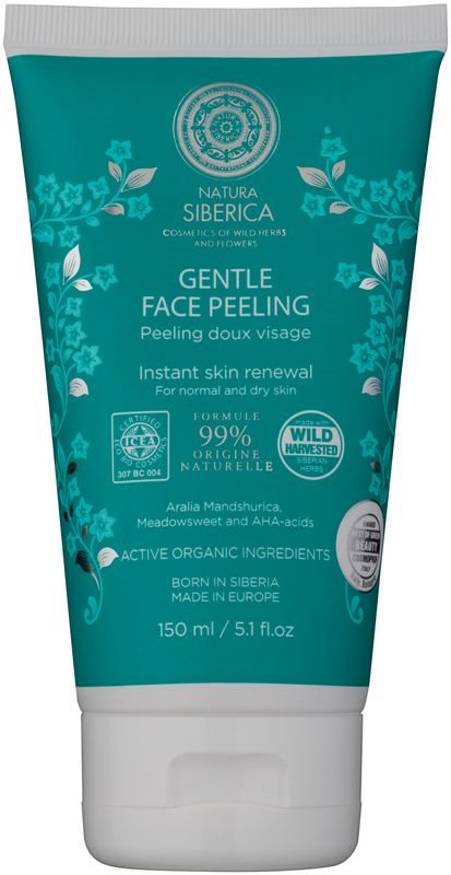 Natura Siberica Natural & Organic jemný peeling pro normální a suchou pleť