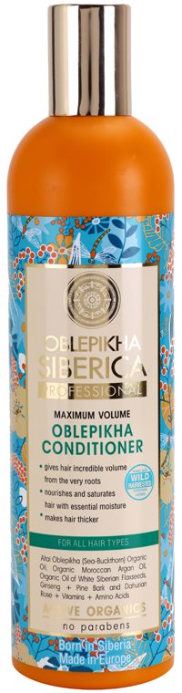 Natura Siberica Rakytník kondicionér pro maximální objem vlasů