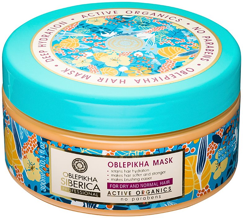 Natura Siberica Sea-Bucktorn Hydraterende en Voedende Masker voor Droog en Normaal Haar