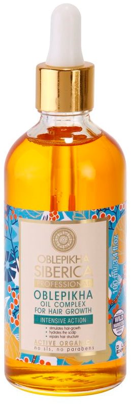 Natura Siberica Sea-Bucktorn óleo para o crescimento do cabelo