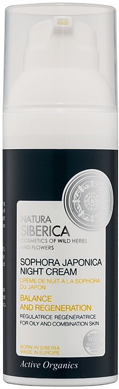 Natura Siberica Sophora Japonica regeneracijska nočna krema za mastno in mešano kožo