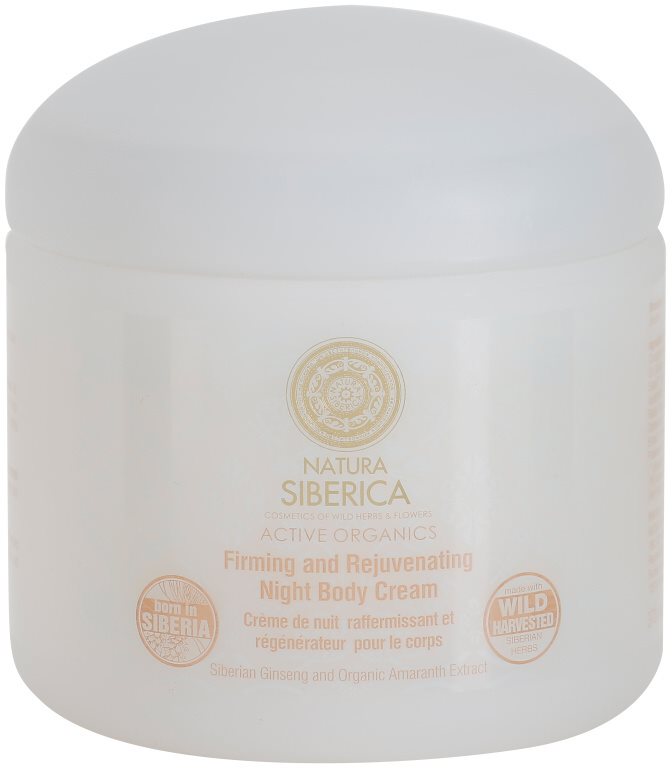 Natura Siberica Wild Herbs and Flowers cremă de noapte pentru întinerire și fermitate pentru corp