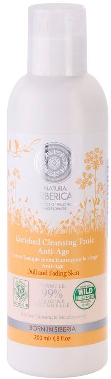 Natura Siberica Wild Herbs and Flowers tónico de limpeza nutritivo anti-idade de pele