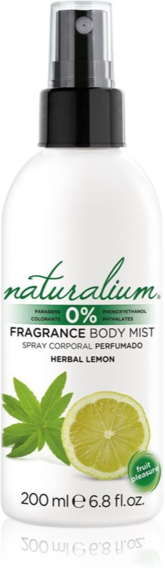 Naturalium Fruit Pleasure Herbal Lemon osvežujoče pršilo za telo
