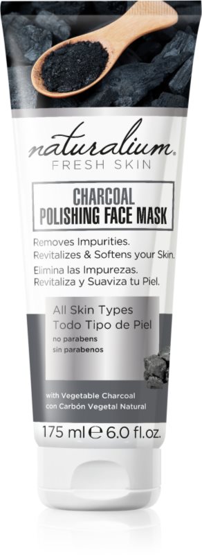 Naturalium Fresh Skin Charcoal čistilna in posvetlitvena maska za obraz