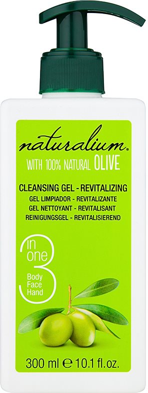 Naturalium Olive відновлюючий очищуючий гель для обличчя та тіла