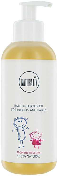 Naturativ Baby Bade - und Gesichtsöl für Kinder ab der Geburt
