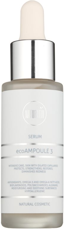 Naturativ Face Care ecoAmpoule 3 Hautserum zur Stärkung feiner Äderchen und zur Reduktion von Rötungen