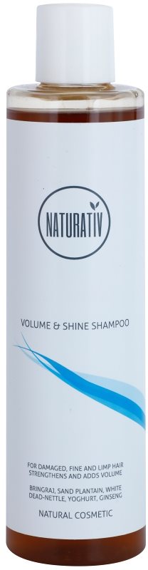 Naturativ Hair Care Volume&Shine champô para dar volume para cabelo fino e sem volume