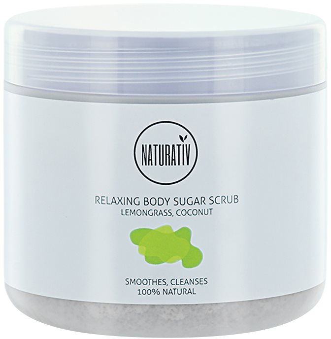 Naturativ Body Care Relaxing exfoliante a base de azúcar para el cuerpo