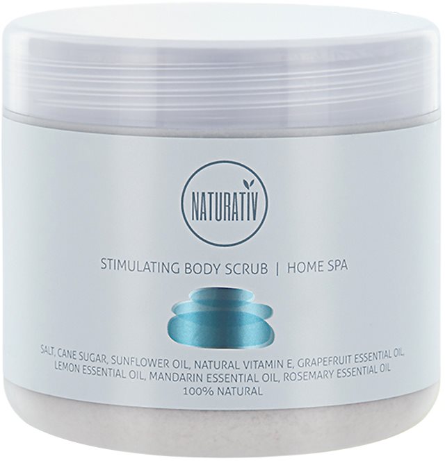 Naturativ Body Care Home Spa Esfoliante corporal estimulador com sal e açúcar