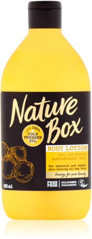 Nature Box Macadamia hranilni losjon za telo z vlažilnim učinkom