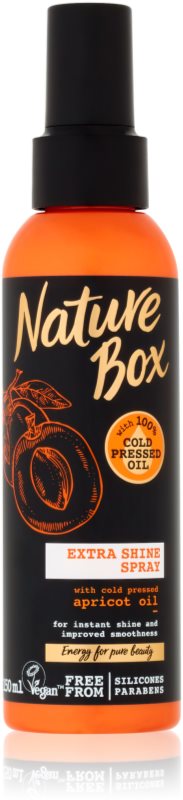 Nature Box Apricot uhladzujúci sprej na lesk a hebkosť vlasov