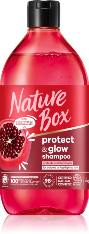 Nature Box Pomegranate vlažilni in revitalizacijski šampon za zaščito barve