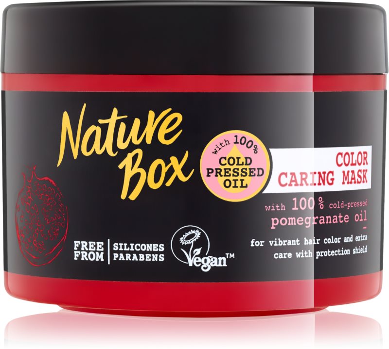 Nature Box Pomegranate tápláló és hidratáló hajmaszk a szín védelméért