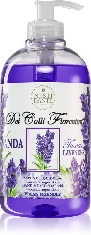 Nesti Dante Dei Colli Fiorentini Lavender Relaxing tekoče milo za roke z dozirno črpalko