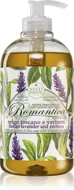 Nesti Dante Romantica Wild Tuscan Lavender and Verbena jemné tekuté mydlo na ruky