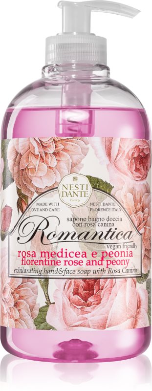 Nesti Dante Romantica Florentine Rose and Peony tekuté mydlo na ruky