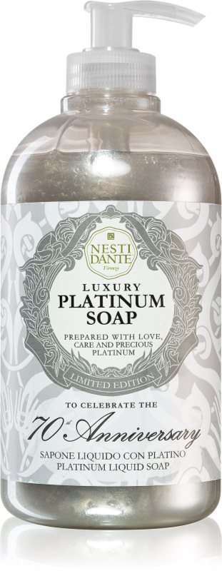 Nesti Dante Platinum tekoče milo za roke z dozirno črpalko