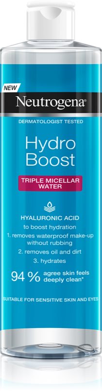 Neutrogena Hydro Boost® Face micelarna voda 3v1 z vlažilnim učinkom