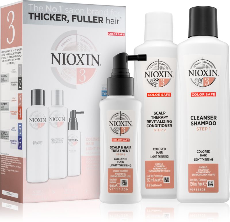Nioxin System 3 kozmetični set III. (za barvane lase)