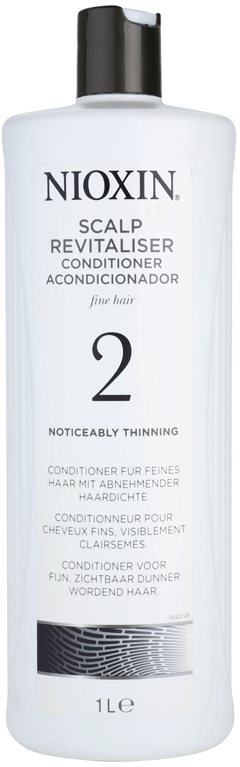 Nioxin System 2 condicionador para queda excessiva do cabelo naturalmente fino