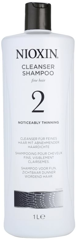 Nioxin System 2 champô para queda excessiva do cabelo naturalmente fino