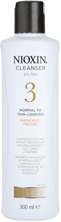 Nioxin System 3 šampon pro počáteční mírné řídnutí jemných chemicky ošetřených vlasů