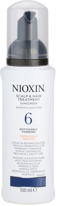 Nioxin System 6 tratamiento para cuero cabelludo para una pérdida marcada de la densidad del cabello normal-grueso, virgen o químicamente tratado