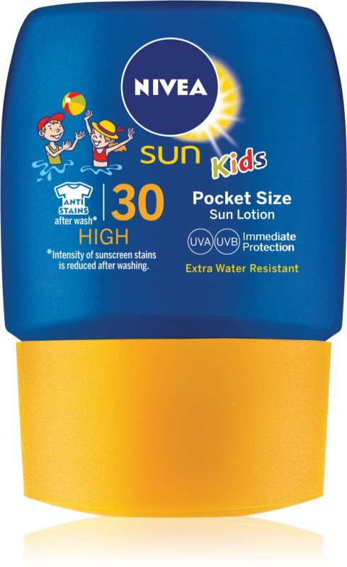 Nivea Sun Kids leite solar de bolso para crianças SPF 30