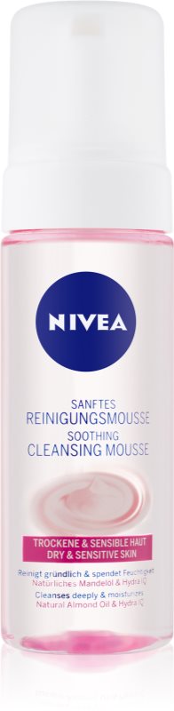 Nivea Aqua Effect mousse de limpeza para pele seca e sensível