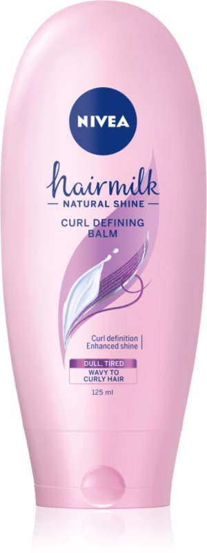 Nivea Hairmilk Natural Shine balzám pro zvýraznění vlnitých vlasů