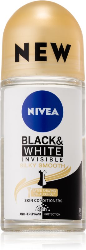 Nivea Invisible Black & White Silky Smooth anti-transpirant roll-on brez alkohola