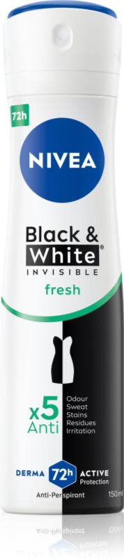 Nivea Invisible Black & White Fresh antiperspirant proti belim in rumenim madežem