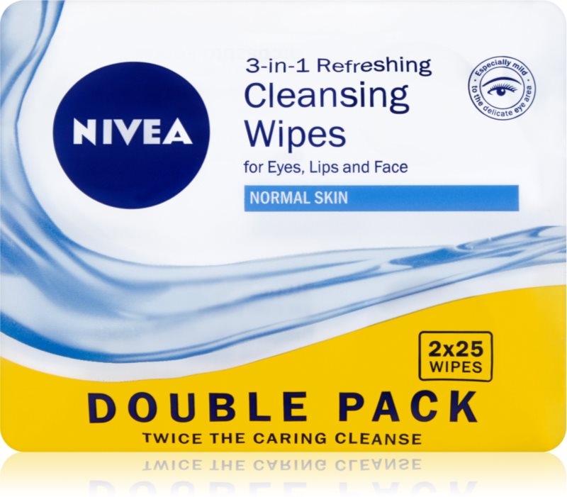 Nivea 3in1 Refreshing odličovací ubrousky pro normální pleť