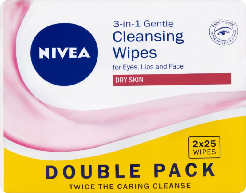 Nivea 3in1 Gentle jemné čisticí ubrousky 3 v 1