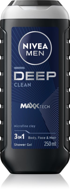 Nivea Men Deep gel za prhanje za obraz, telo in lase