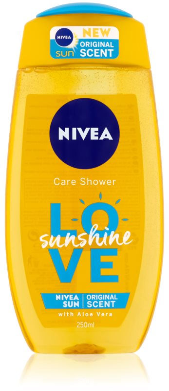 Nivea Love Sunshine освежаващ душ гел с алое вера