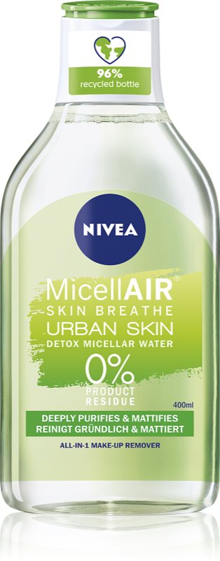 Nivea Urban Skin água micelar 3 em 1 com extrato de chá verde