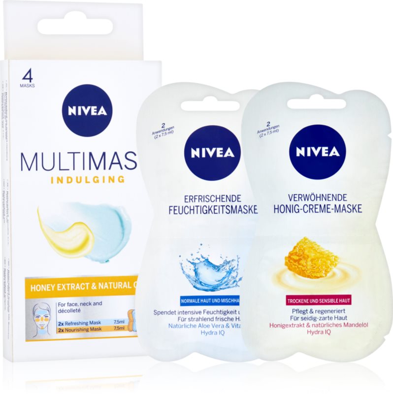 Nivea Multi-Mask hranilna maska z medom