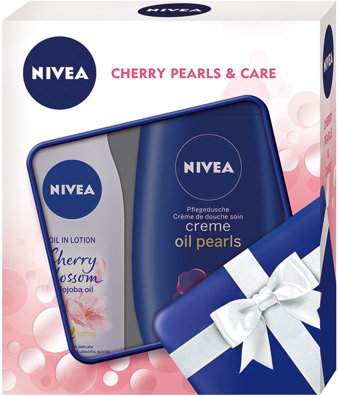 Nivea Cherry Blossom & Jojoba Oil set cosmetice I.