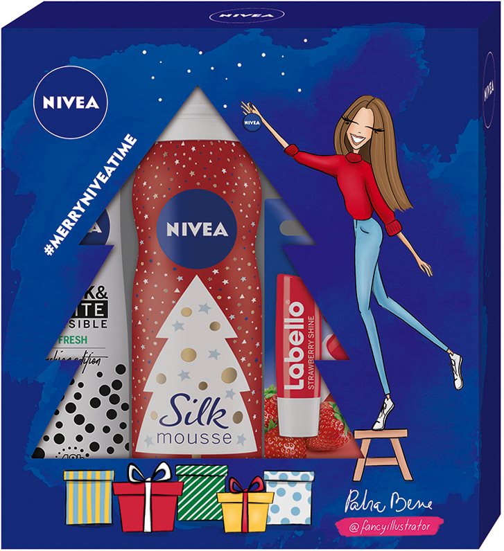 Nivea Silk Mousse Sweet Snowflakes Cosmetic Set I.