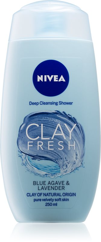 Nivea Clay Fresh Blue Agave & Lavender sprchový gél s ílom
