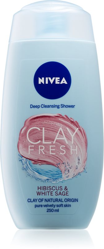 Nivea Clay Fresh Hibiscus & White Sage Shower Gel With Clay