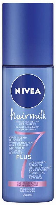 Nivea Hairmilk 7 Plus odżywka regenerująca w sprayu do włosów delikatnych
