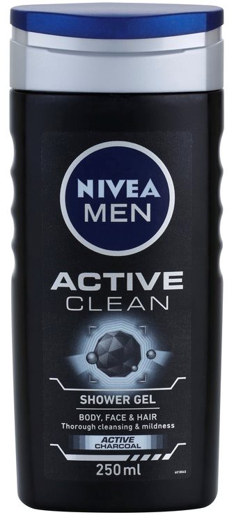 Nivea Men Active Clean гель для душу для обличчя, тіла та волосся для чоловіків