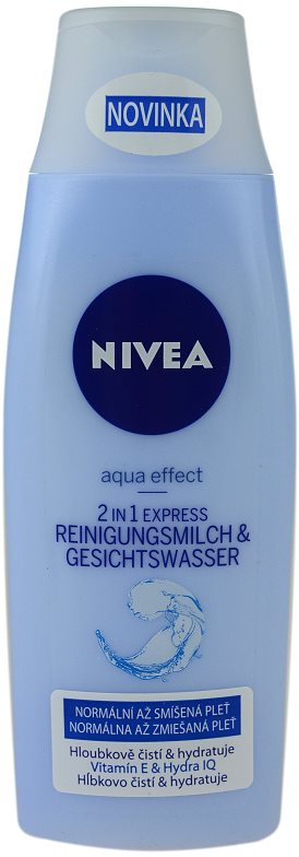 Nivea Aqua Effect oczyszczające mleczko i woda 2 w 1